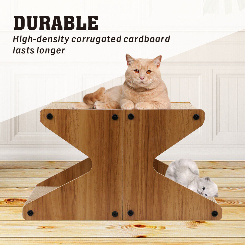 Cat Scratching Scratcher Board Cat Tree Pad Lounge Toy Corrugated Cardboard