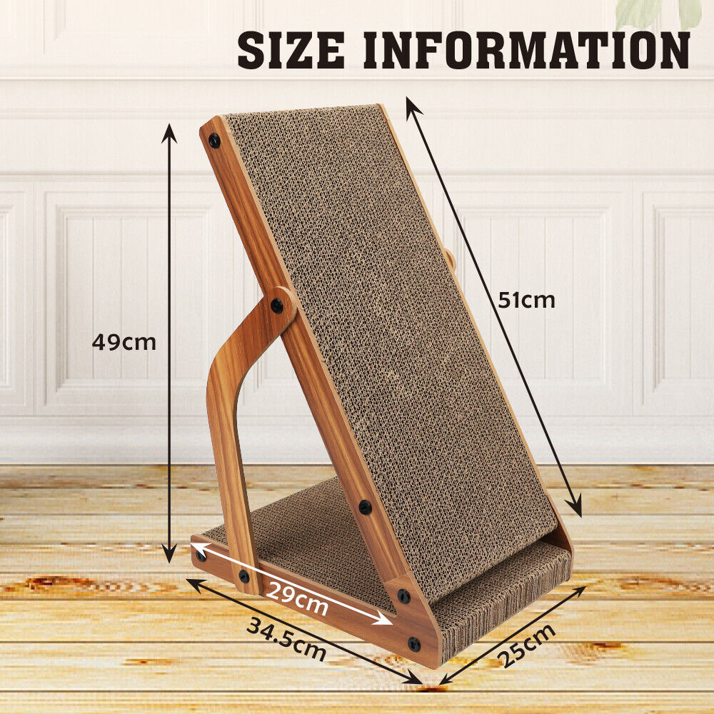 Cat Scratching Scratcher Board Cat Tree Pad Lounge Toy Corrugated Cardboard