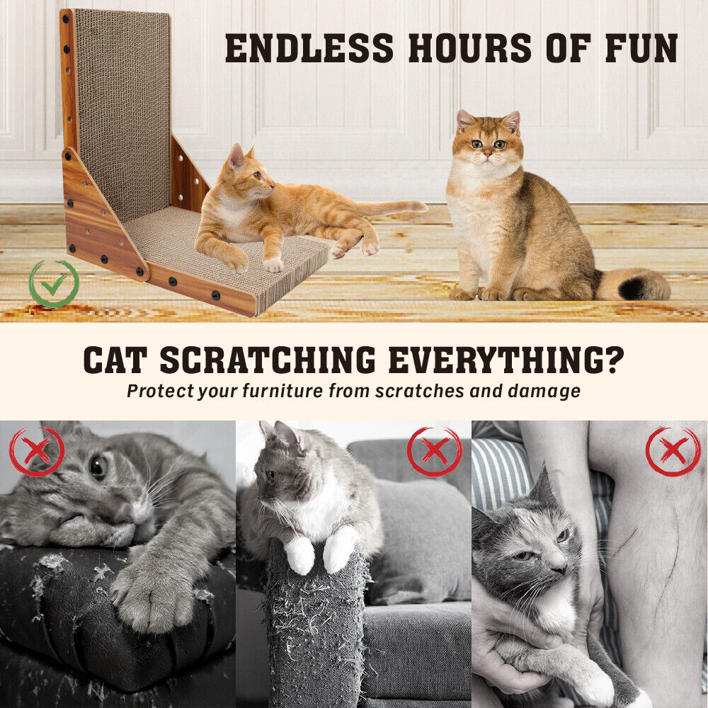 Cat Scratch Pad Cardboard Kitten Cat Scratcher Scratching Board Scatch Toy
