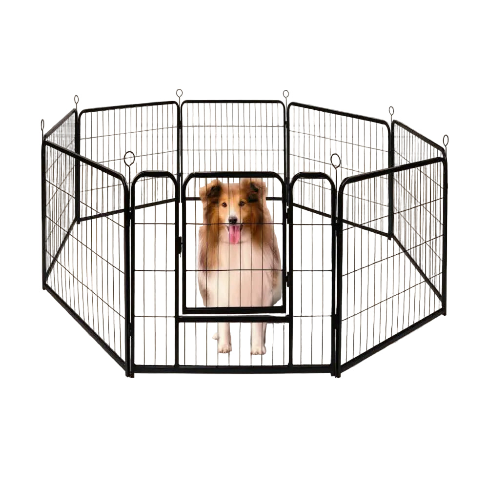 Pet Dog Playpen Puppy Exercise Cage Enclosure Fence Metal Outdoor 8 Panel
