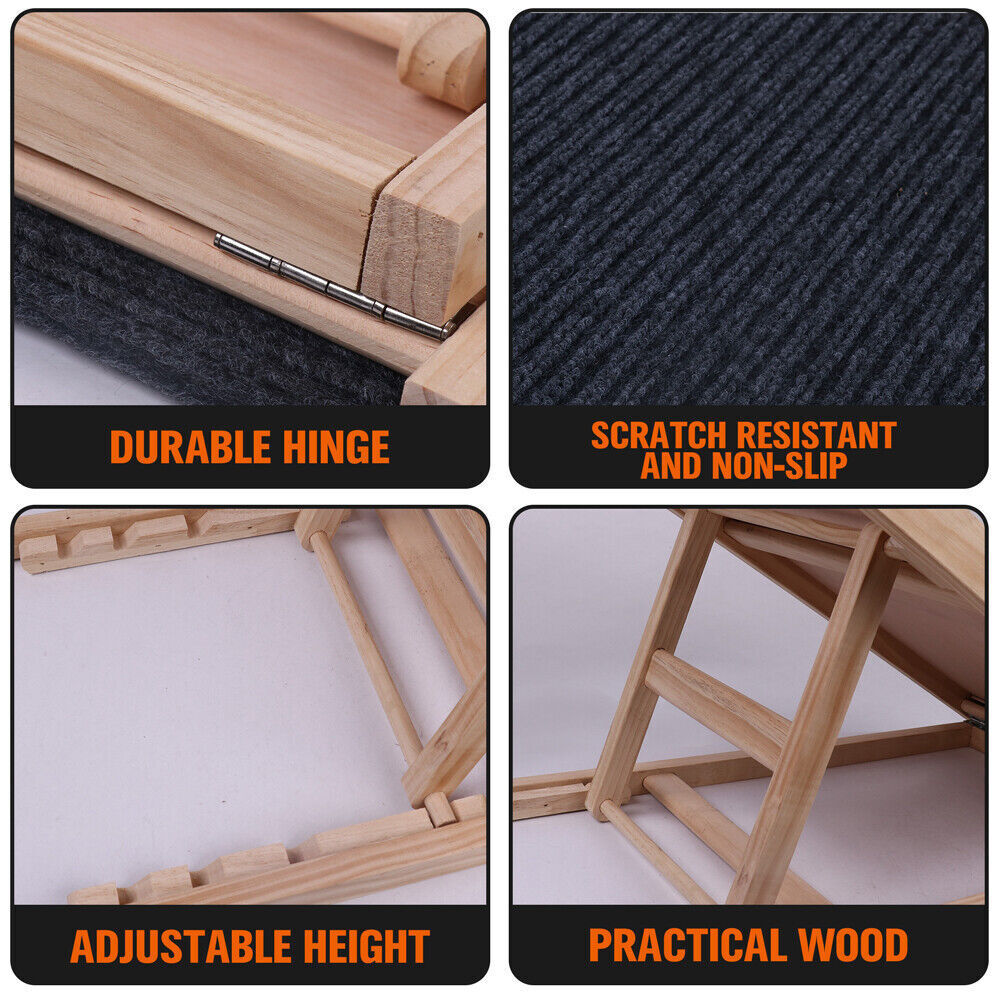 100cm Foldable Dog Pet Ramp Adjustable Height Dogs Stairs For Bed Sofa