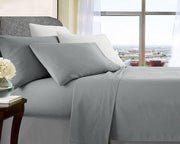 ultra soft microfibre sheet set king single silver