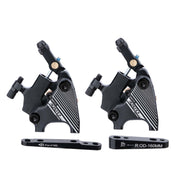 Flat Mount Road Calipers Dual Brakes Pair - Black