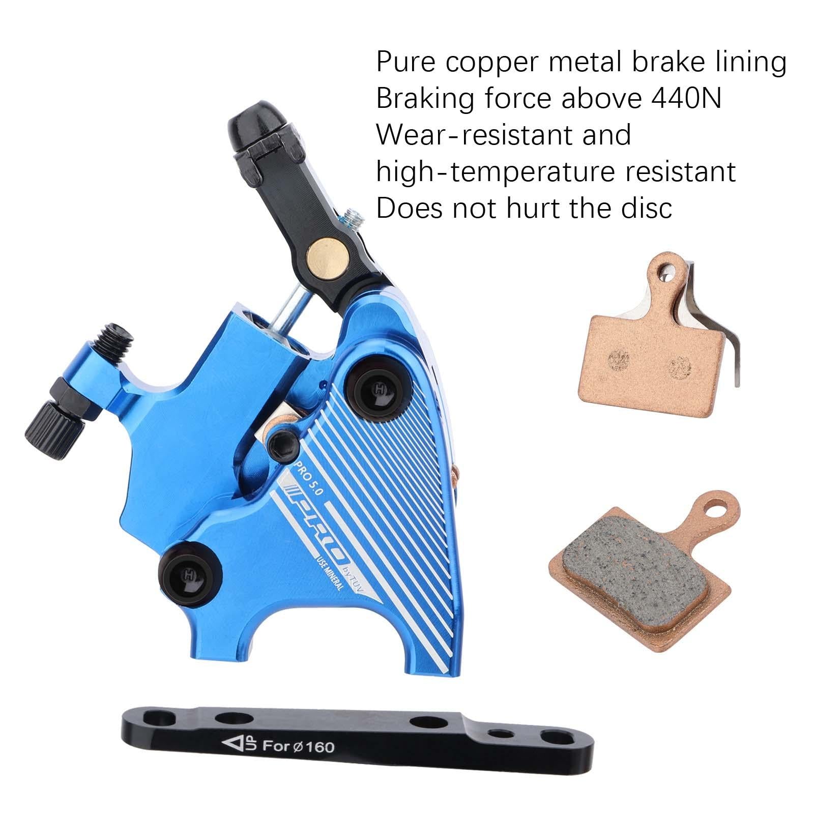 Flat Mount Road Calipers Dual Brakes Pair - Black