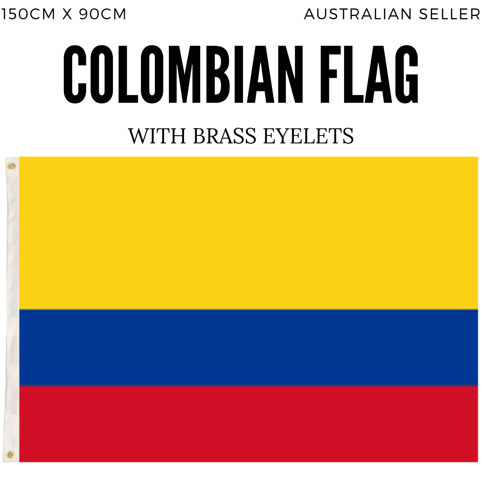 2x Republica de Colombia Country Flags Heavy Duty Colombian - 150cm x 90cm