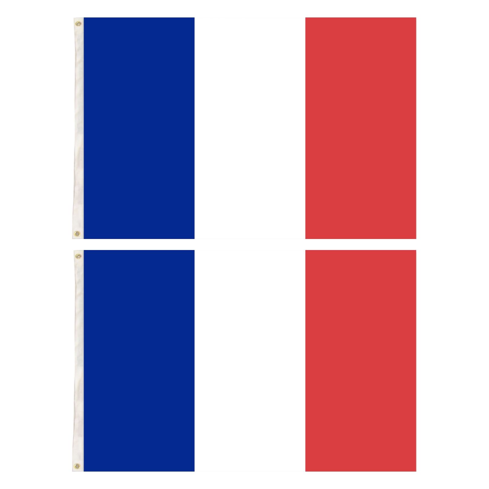 2x France Country Flags French Heavy Duty - 150cm x 90cm