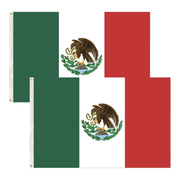 2x Mexico Mexican Country Flags Heavy Duty Outdoor - 150cm x 90cm