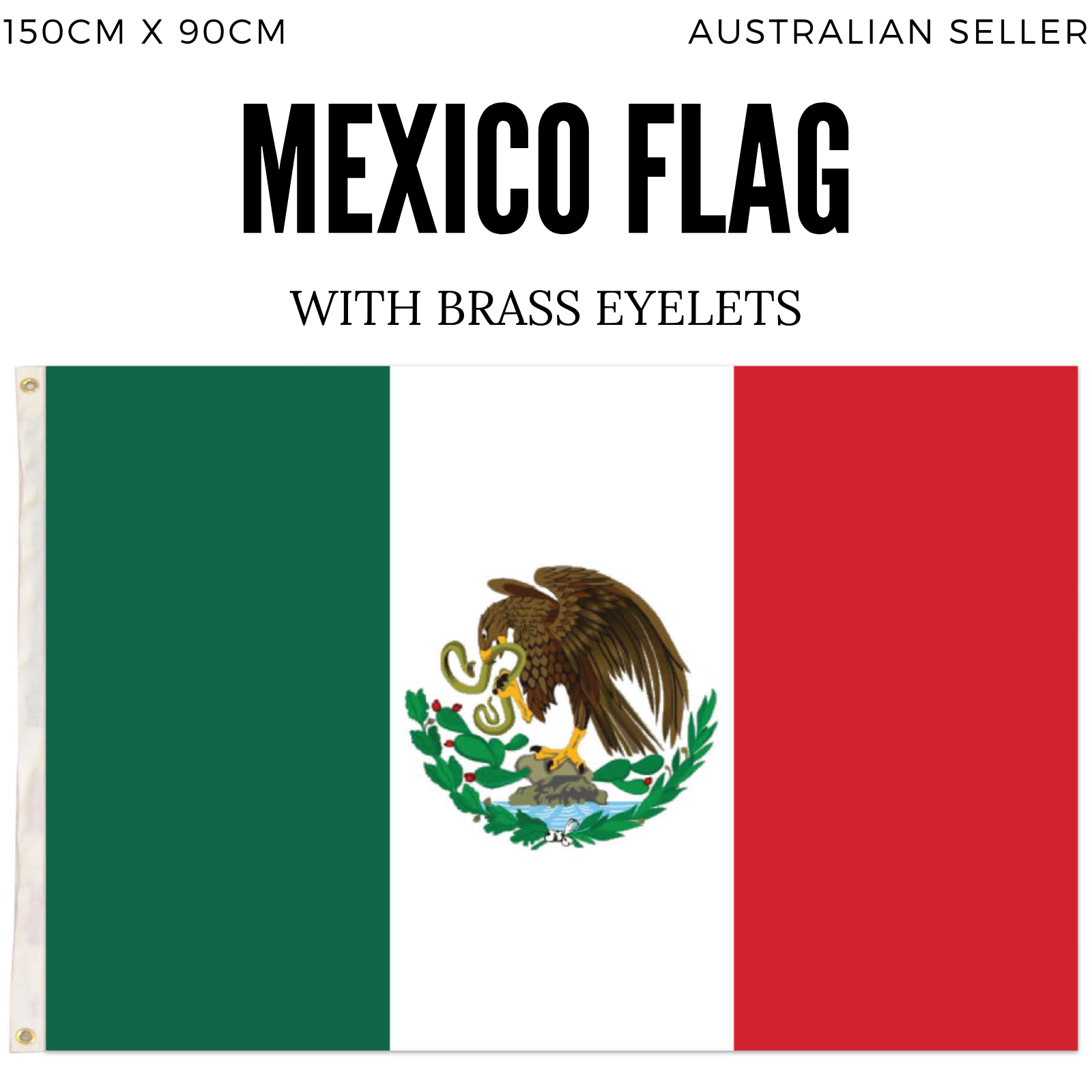 2x Mexico Mexican Country Flags Heavy Duty Outdoor - 150cm x 90cm