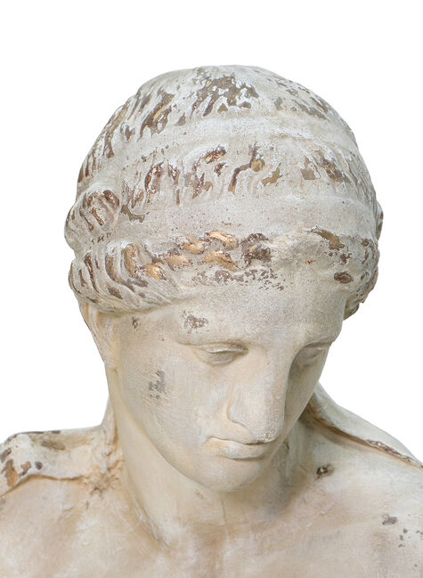 Artemis Bust w Distressed Finish 66cm