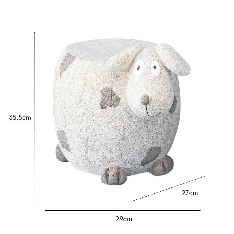 Spotted Dog Plant Stand+ Stool 35cm