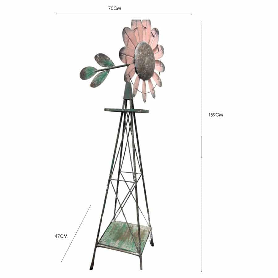 Arty Flower Windmill 159cm