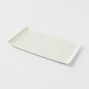 Sushi Plate 24cm White Contour Glaze