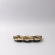 Edamame Triple Pod Dish Green Glaze