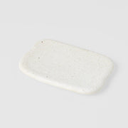 Plate Rectangular 16cm Shell White Glaze