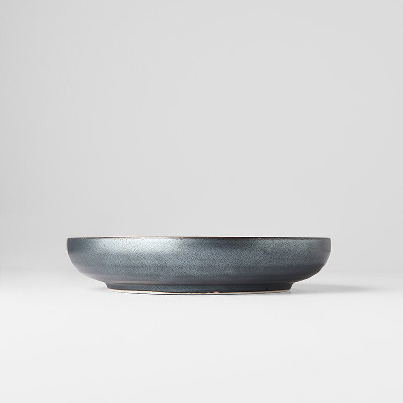 Plate High Rim 22cm Black Pearl Glaze