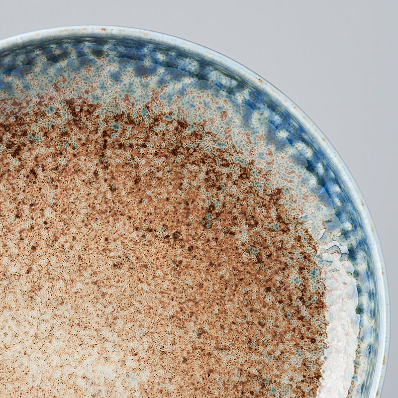 Plate High Rim 22cm Earth & Sky Glaze
