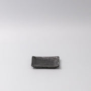 Sauce Dish 10cm Mamezara Black Contour Glaze