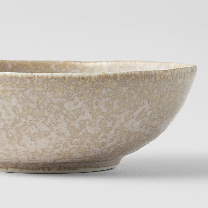 Bowl Oval 14cm White Fade Glaze