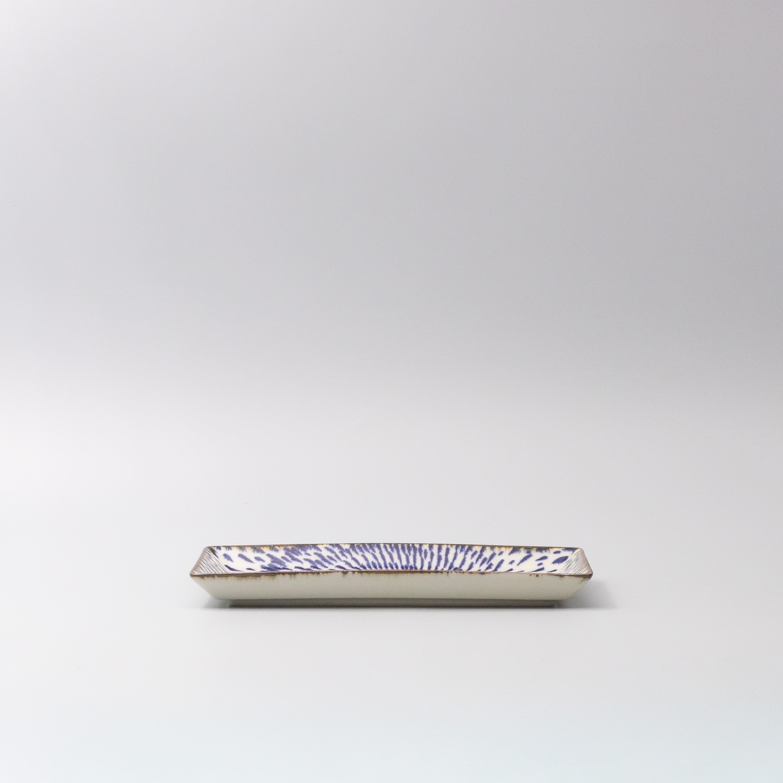 Sushi Plate 25cm Speckled Swirl Design