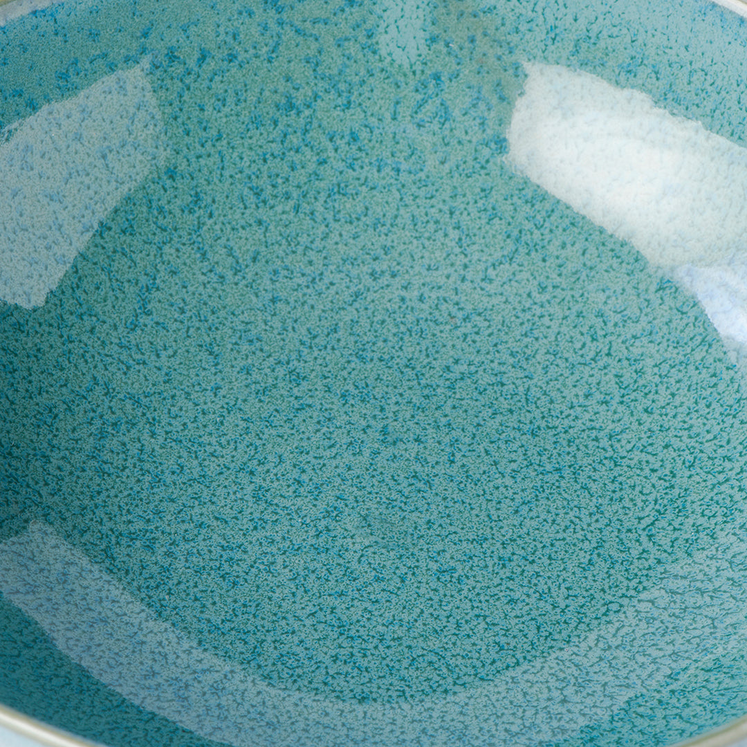 Bowl Oval 16cm Peacock Glaze