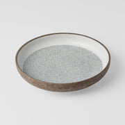 Plate High Rim 22cm Crazed Grey Glaze