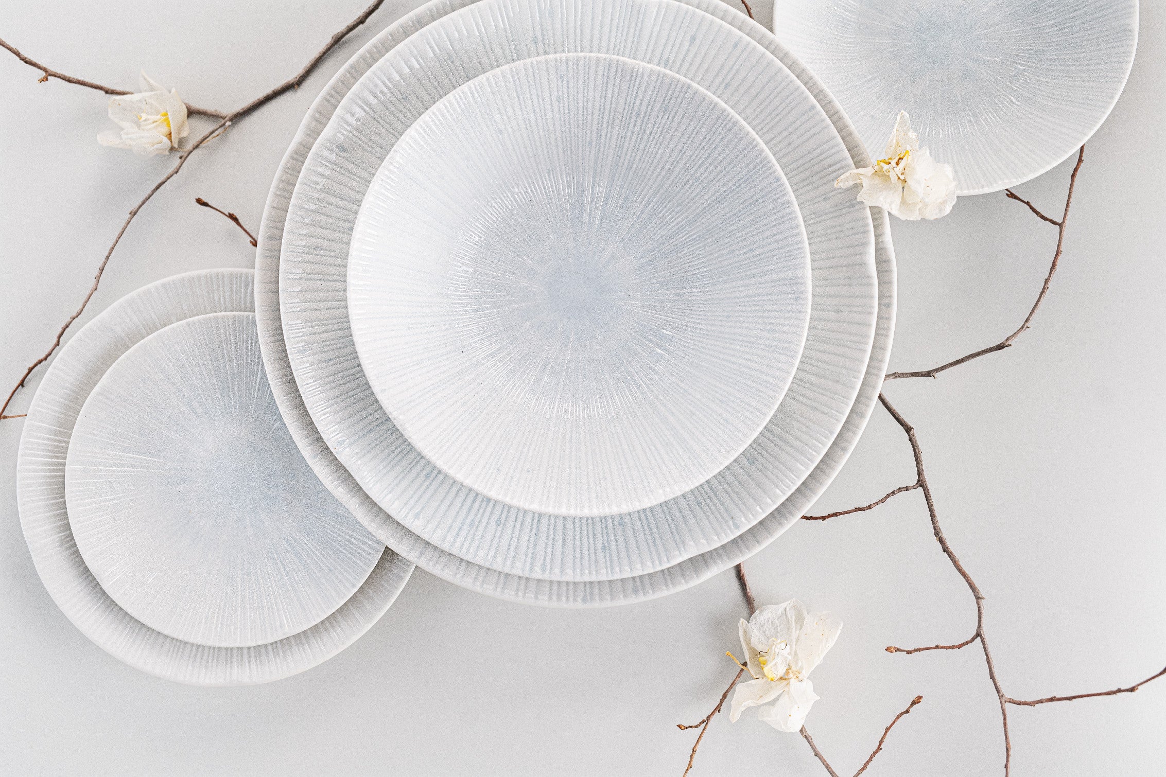 Dinner Plate 24.5cm Ice White Glaze
