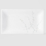 Platter Rectangular 33cm White Blossom Glaze