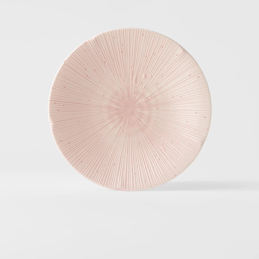 Side Plate 22cm Ice Pink Glaze