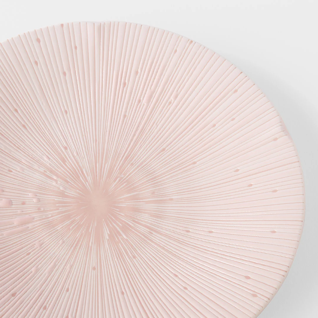 Side Plate 22cm Ice Pink Glaze
