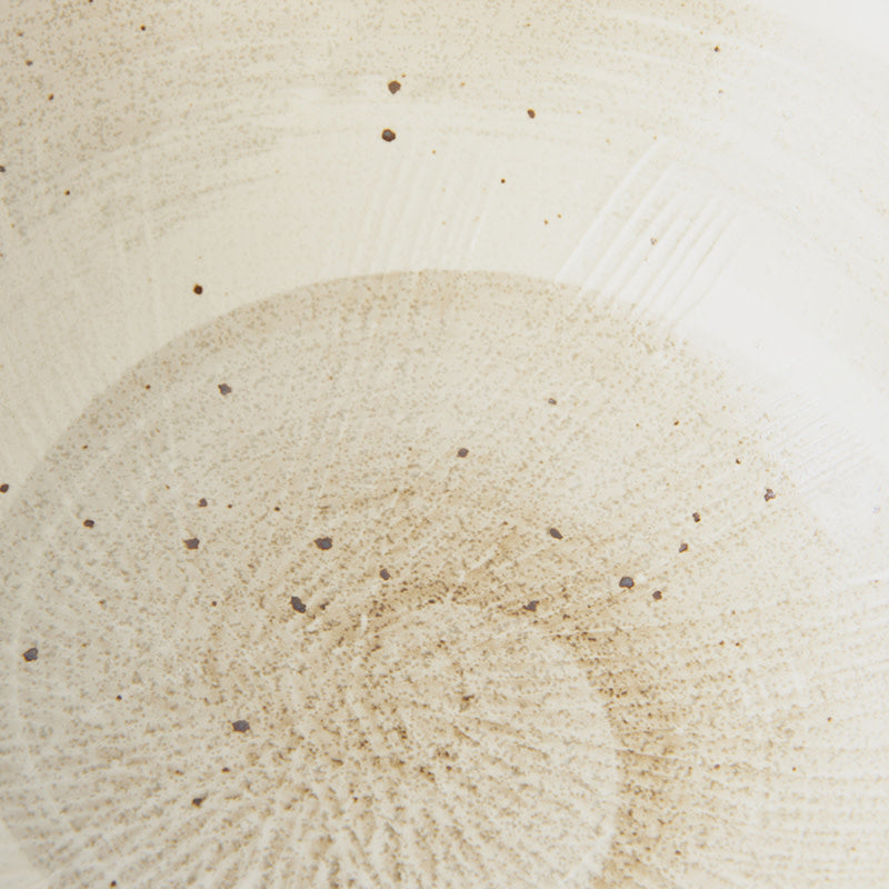 Bowl Organic 22.5cm Spiral Sand Glaze