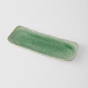 Plate Sashimi 31cm Amane Emerald Glaze