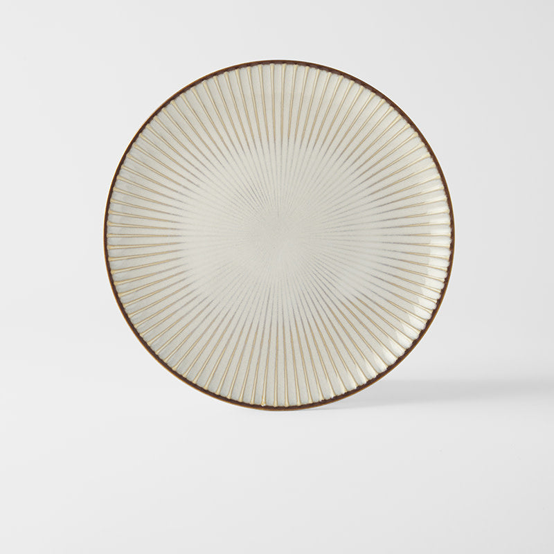 Dinner Plate 23.5cm White Sendan Glaze