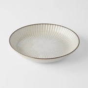 Plate High Rim 22.5cm White Sendan Glaze