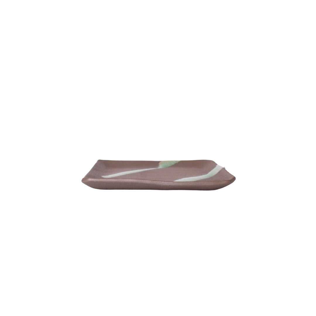 Saucer Apex 12.8cm Green Bisque Glaze