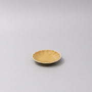 Sauce Dish 8cm Scallop Saffron Gloss Glaze
