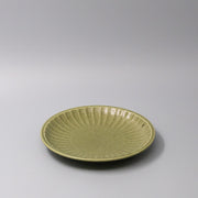 Plate 21.5cm Sunburst Green Glaze