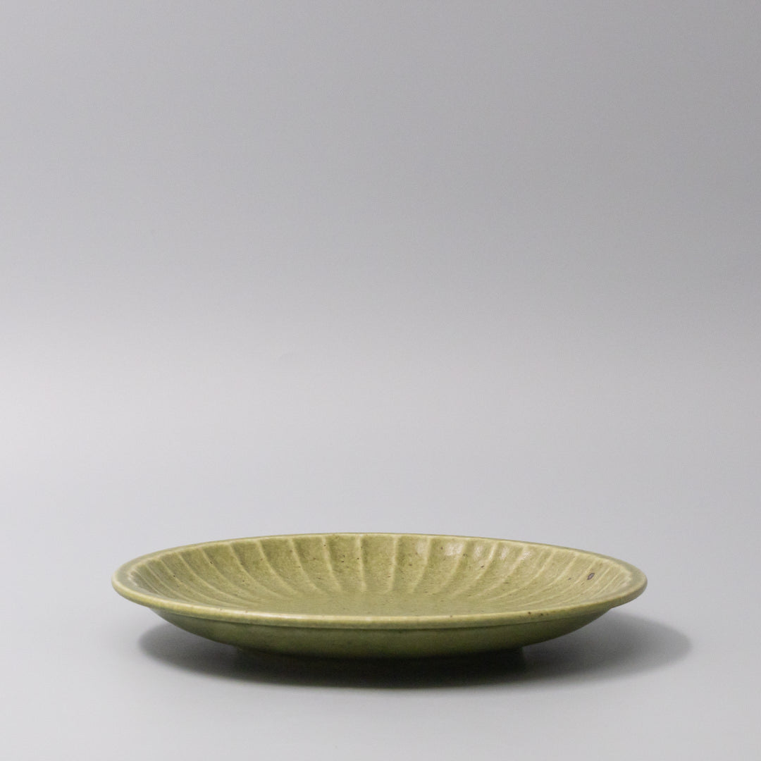 Plate 21.5cm Sunburst Green Glaze