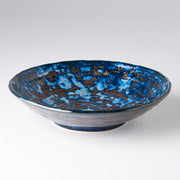 Pasta Bowl 24cm Copper Swirl Glaze