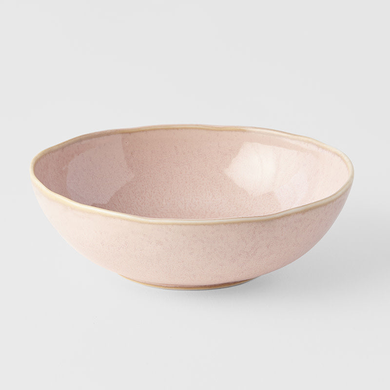 Bowl Oval 14cm Sakura Pink Glaze