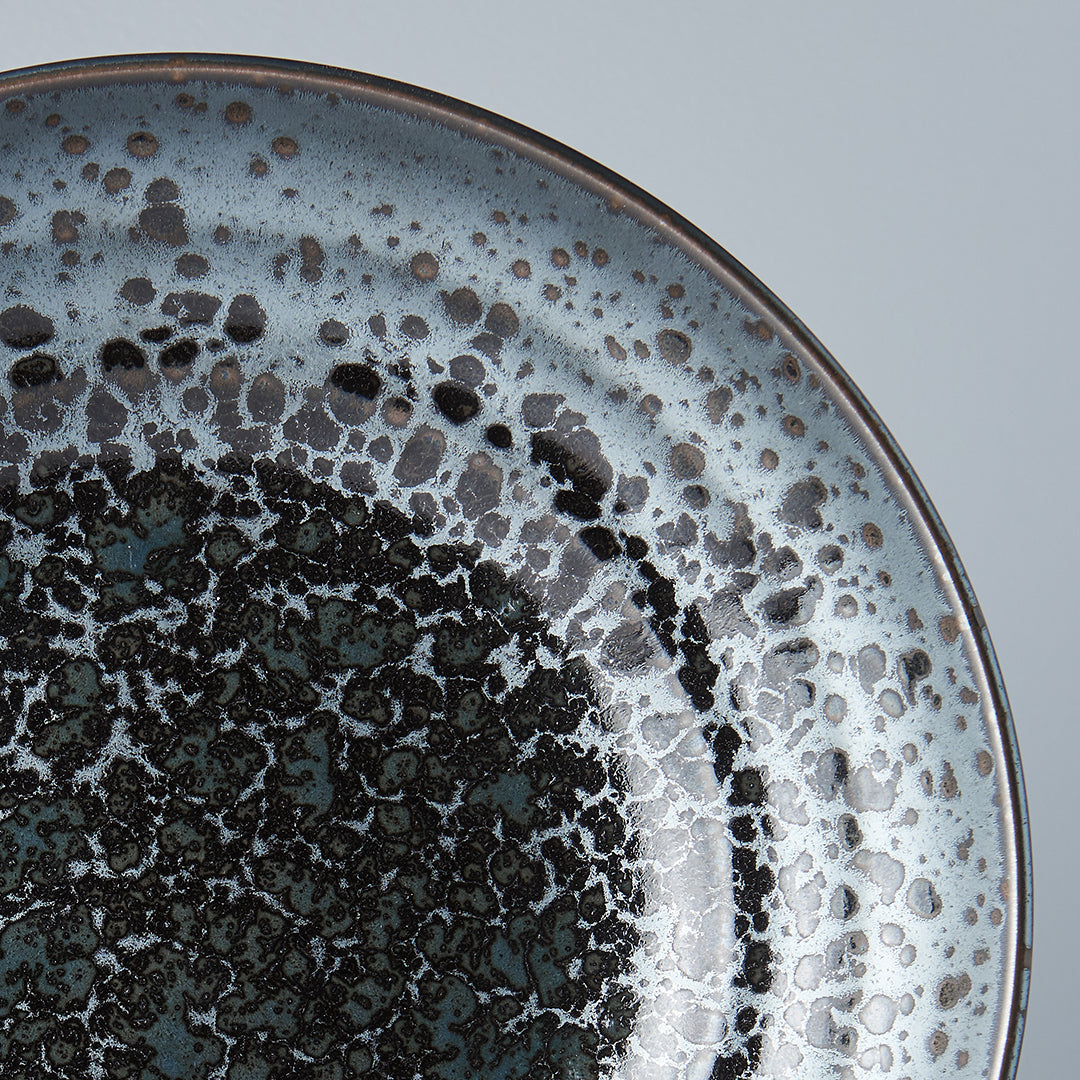Serving Bowl Flat Base 28cm Black Pearl Glaze