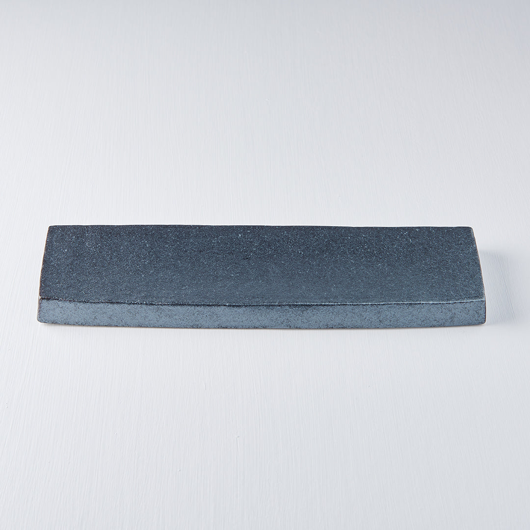Plate Rectangular 33 x 9cm Craft Black Glaze