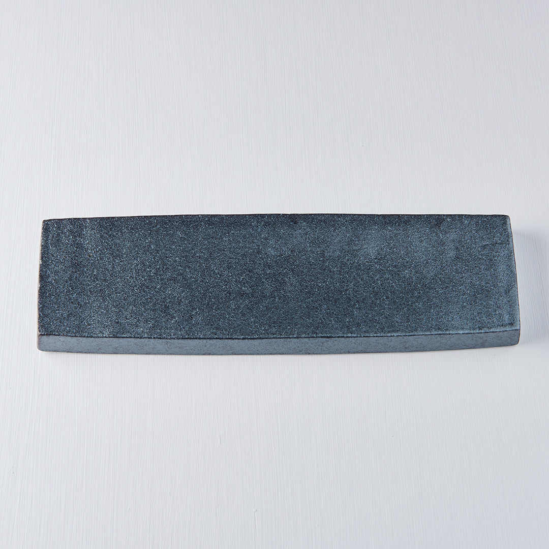 Plate Rectangular 33 x 9cm Craft Black Glaze
