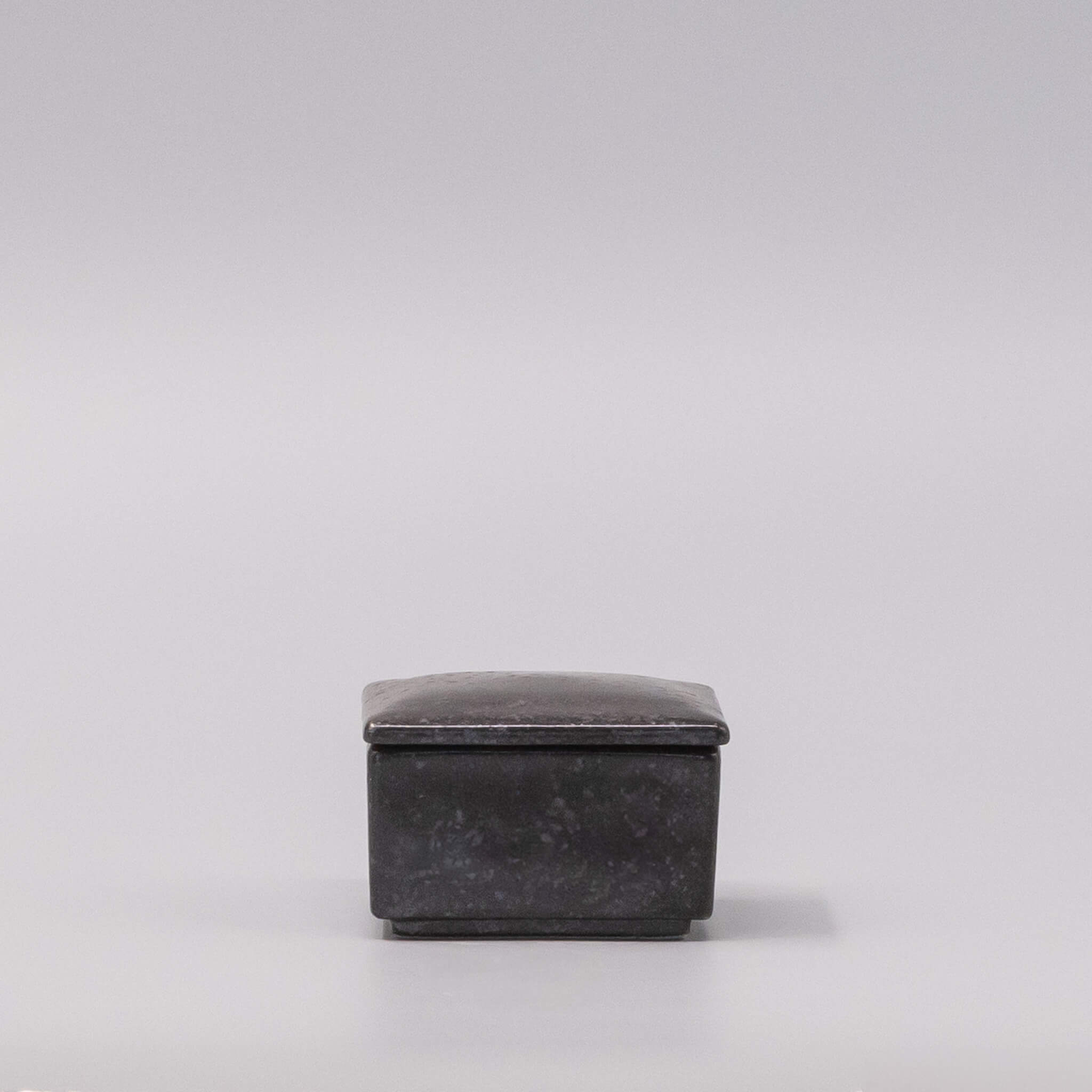 Box with Lid 7cm Craft Black Glaze