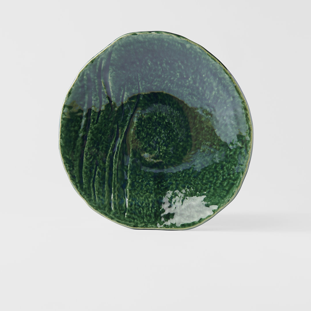 Dinner Plate Organic 27cm Oribe Green Glaze
