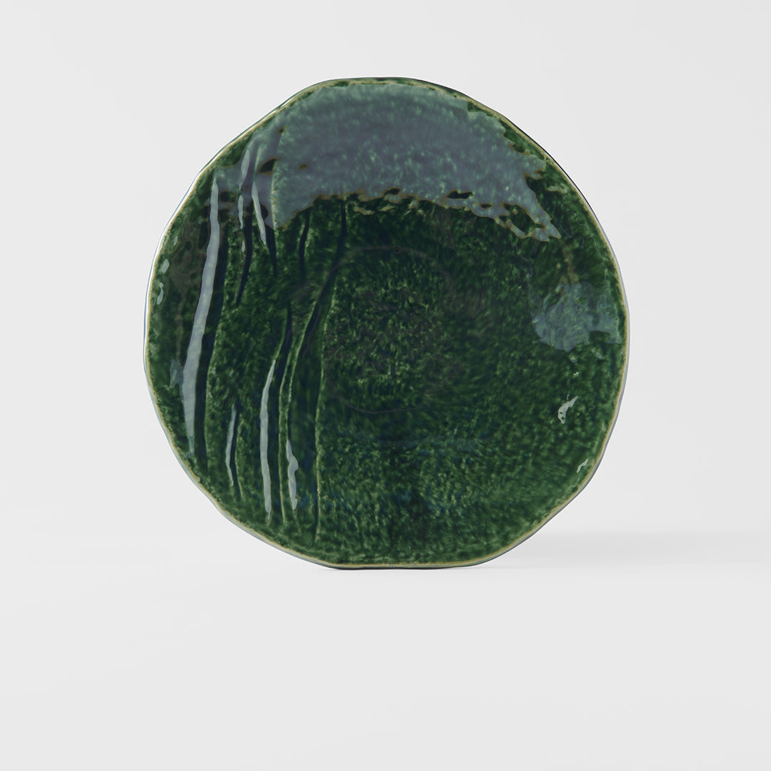 Dinner Plate Organic 27cm Oribe Green Glaze