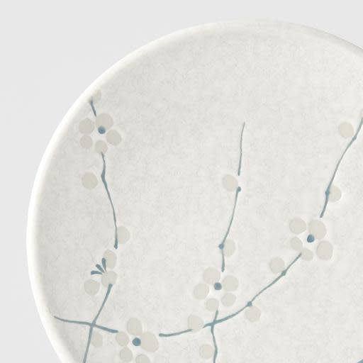 Tapas Plate 17cm White Blossom Glaze