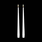 bulk 24 Led Tappered Dinner Candle White 24cm