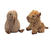 Set 2 Highland Cow & Kiwi Door Stopper Assort 24cm