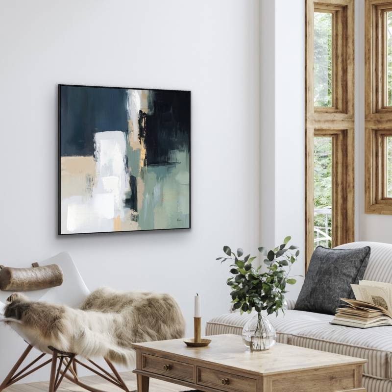 Ruby Abstract Framed Artwork 80cm