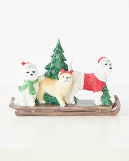 2x Dog Sleds 21.6cm